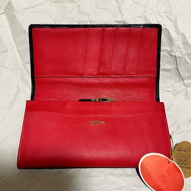 【長期保管未使用品】【emi】【味岡】 天然皮革 / がま口 長財布 < 女性ファッション 【長期保管未使用品】【emi】【味岡】 天然皮革 / がま口 長財布 < 女性ファッションの