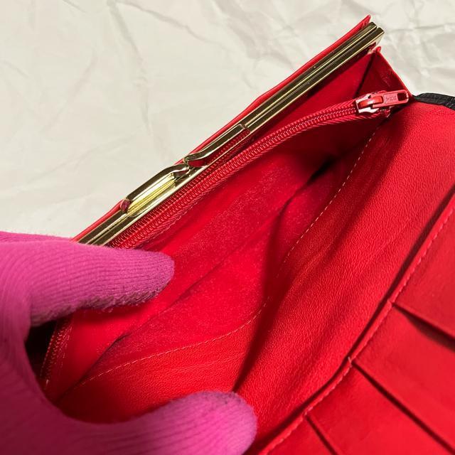 【長期保管未使用品】【emi】【味岡】 天然皮革 / がま口 長財布 < 女性ファッション 【長期保管未使用品】【emi】【味岡】 天然皮革 / がま口 長財布 < 女性ファッションの