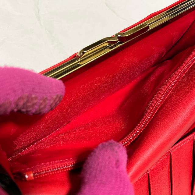 【長期保管未使用品】【emi】【味岡】 天然皮革 / がま口 長財布 < 女性ファッション 【長期保管未使用品】【emi】【味岡】 天然皮革 / がま口 長財布 < 女性ファッションの