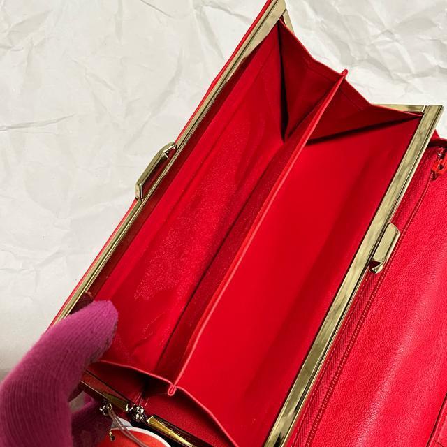 【長期保管未使用品】【emi】【味岡】 天然皮革 / がま口 長財布 < 女性ファッション 【長期保管未使用品】【emi】【味岡】 天然皮革 / がま口 長財布 < 女性ファッションの