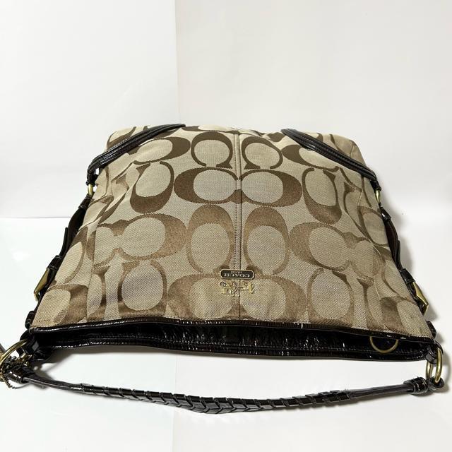 COACH �R�[�` �n���h�o�b�O �V�O�l�`���[ 18903 �u���E���n �L�����o�X ���U�[ ���f�B�[�X �� �u�����h�� 