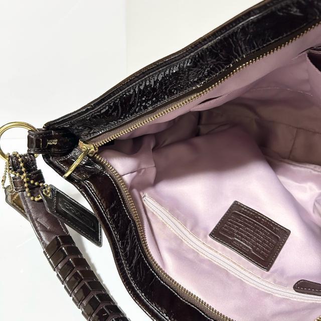 COACH �R�[�` �n���h�o�b�O �V�O�l�`���[ 18903 �u���E���n �L�����o�X ���U�[ ���f�B�[�X �� �u�����h�� 