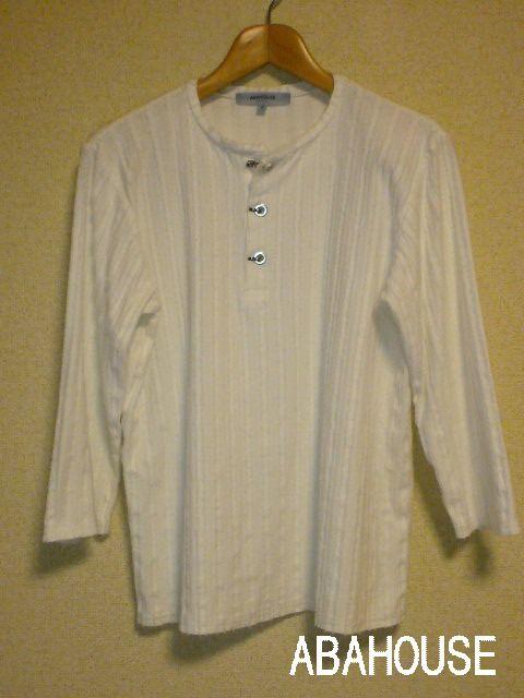 □アバハウス/ABAHOUSE 7分袖ヘンリー デザイン Tシャツ/メンズ < 男性ファッション  □アバハウス/ABAHOUSE 7分袖ヘンリー デザイン Tシャツ/メンズ  < 男性ファッションの