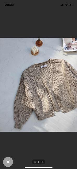 最終セール アズノウアズ パール付きふんわりあぜ編み羽織りカーディガン 美品 < ブランド 最終セール アズノウアズ パール付きふんわりあぜ編み羽織りカーディガン 美品 < ブランドの