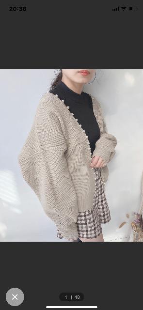 最終セール アズノウアズ パール付きふんわりあぜ編み羽織りカーディガン 美品 < ブランド 最終セール アズノウアズ パール付きふんわりあぜ編み羽織りカーディガン 美品 < ブランドの