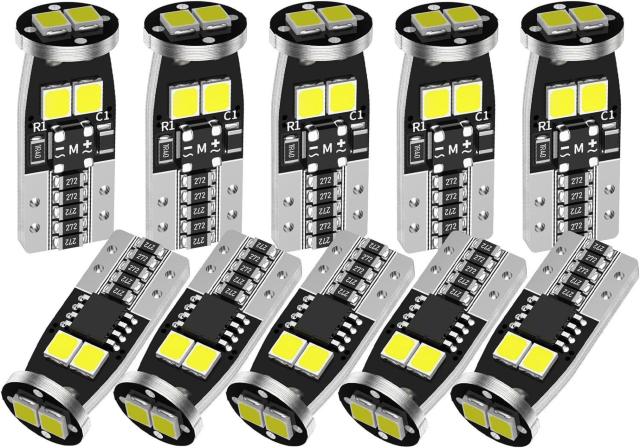 T10 LED電球 白色光 爆発ライト194 168 W5W LED電球 12V 自動車用  6000K LED電球 10個セット < 自動車/バイク T10 LED電球 白色光 爆発ライト194 168 W5W LED電球 12V 自動車用  6000K LED電球 10個セット < 自動車/バイク