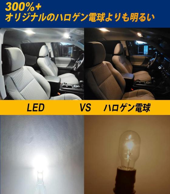 T10 LED電球 白色光 爆発ライト194 168 W5W LED電球 12V 自動車用  6000K LED電球 10個セット < 自動車/バイク T10 LED電球 白色光 爆発ライト194 168 W5W LED電球 12V 自動車用  6000K LED電球 10個セット < 自動車/バイク