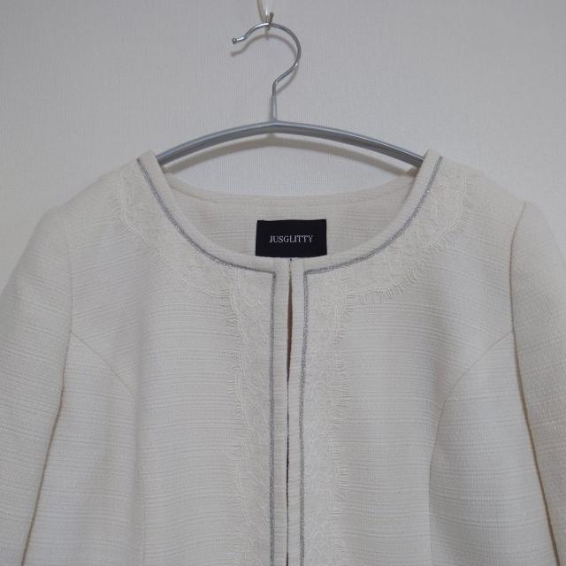 JUSGLITTY ツイードジャケット スーツ 入学式 OLさん < ブランド  JUSGLITTY ツイードジャケット スーツ 入学式 OLさん < ブランドの