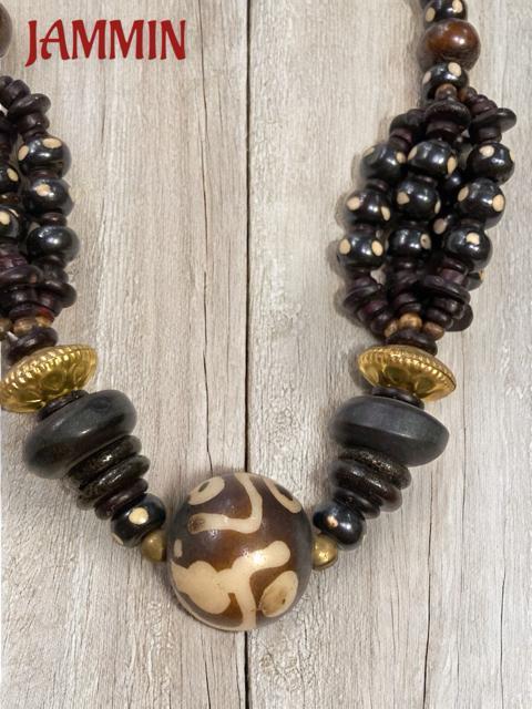 ボーンビーズネックレス アジアン アフリカン 男女兼用 ヒッピー サイケ エスニック < 女性アクセサリー/時計 ボーンビーズネックレス アジアン アフリカン 男女兼用 ヒッピー サイケ エスニック < 女性アクセサリー/時計の