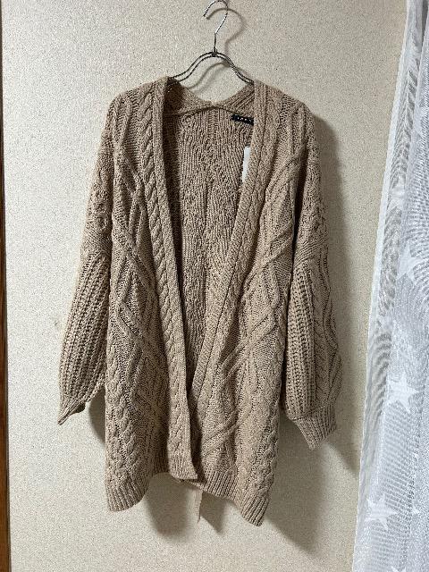 新品タグ付きINGNI★ざっくりゆるケーブルカーディガン < ブランド  新品タグ付きINGNI★ざっくりゆるケーブルカーディガン  < ブランドの