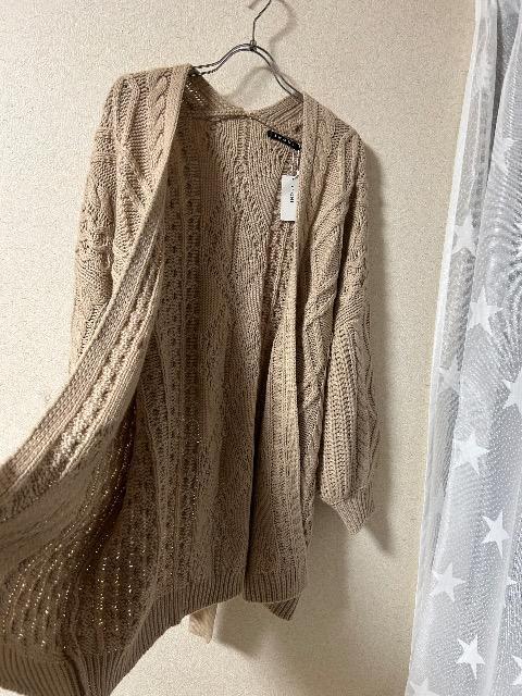 新品タグ付きINGNI★ざっくりゆるケーブルカーディガン < ブランド  新品タグ付きINGNI★ざっくりゆるケーブルカーディガン < ブランドの