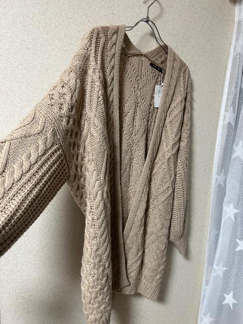 新品タグ付きINGNI★ざっくりゆるケーブルカーディガン < ブランド  新品タグ付きINGNI★ざっくりゆるケーブルカーディガン < ブランドの