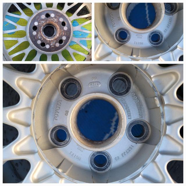 TOYOTA ���� �I�v�V���� BBS RG173 16�C���`7J +45 114.3 �n�u�a60�����X�^�b�h���X�^�C���t��4�{ �� ������/�o�C�N