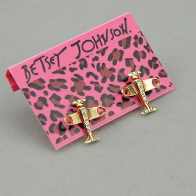 新品 ゴスロリ姫系ハート飛行機ピアスBETSEY JOHNSON < 女性アクセサリー/時計 新品 ゴスロリ姫系ハート飛行機ピアスBETSEY JOHNSON < 女性アクセサリー/時計の