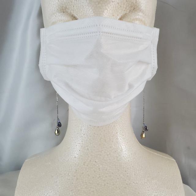 ハンドメイド★マスクにも耳にも使える2wayキラキラロングピアス < 女性ファッション  ハンドメイド★マスクにも耳にも使える2wayキラキラロングピアス < 女性ファッションの