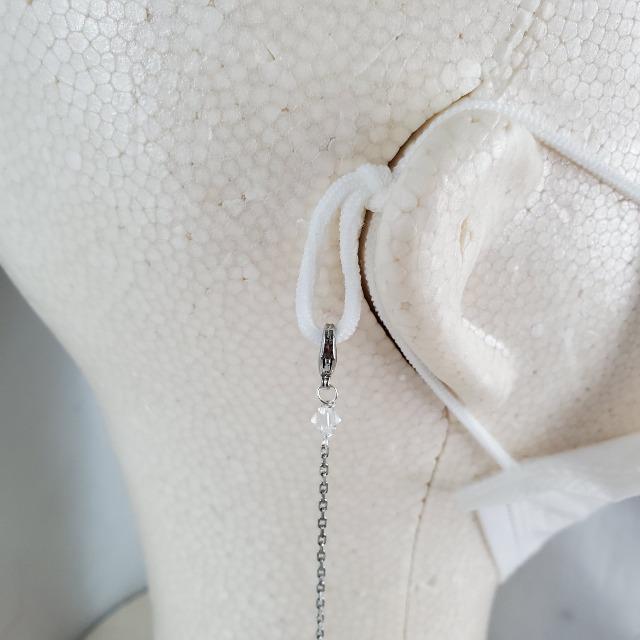 ハンドメイド★マスクにも耳にも使える2wayキラキラロングピアス < 女性ファッション  ハンドメイド★マスクにも耳にも使える2wayキラキラロングピアス < 女性ファッションの