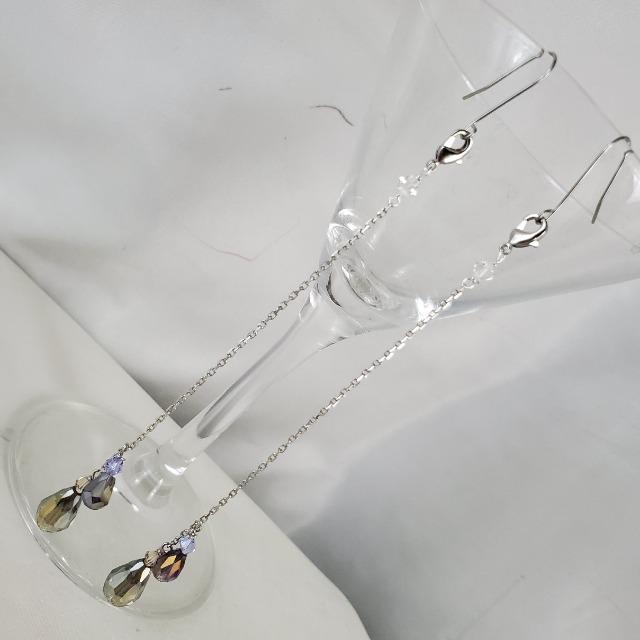 ハンドメイド★マスクにも耳にも使える2wayキラキラロングピアス < 女性ファッション  ハンドメイド★マスクにも耳にも使える2wayキラキラロングピアス < 女性ファッションの