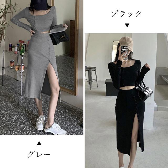 送料無料 新品 ニットセットアップ レディース上下セット < 女性ファッション  送料無料 新品 ニットセットアップ レディース上下セット < 女性ファッションの
