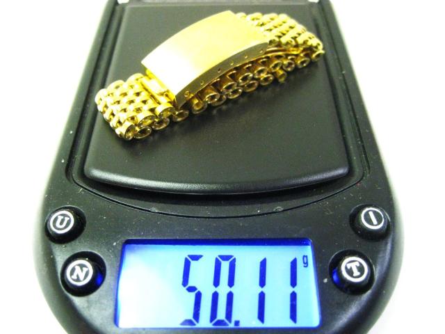 極美品 K18 18金 イエローゴールド バンド 紳士腕時計用 メンズ 19mm < 男性アクセサリー/時計  極美品 K18 18金 イエローゴールド バンド 紳士腕時計用 メンズ 19mm < 男性アクセサリー/時計の