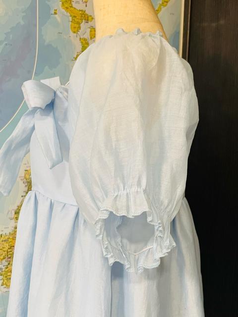 ワンピース 姫ワンピース 薄い青色 M〜L 美品 < 女性ファッション  ワンピース 姫ワンピース 薄い青色 M〜L 美品 < 女性ファッションの