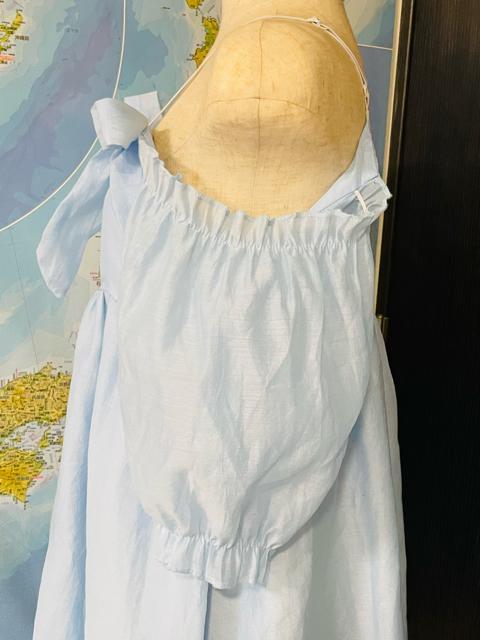 ワンピース 姫ワンピース 薄い青色 M〜L 美品 < 女性ファッション  ワンピース 姫ワンピース 薄い青色 M〜L 美品 < 女性ファッションの