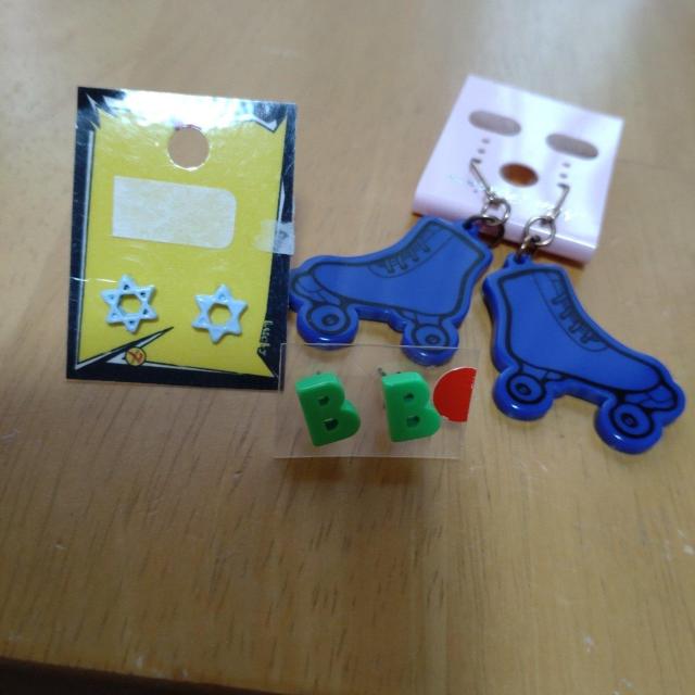 星&B&ローラースケートモチーフピアスセット < 女性アクセサリー/時計 星&B&ローラースケートモチーフピアスセット < 女性アクセサリー/時計の