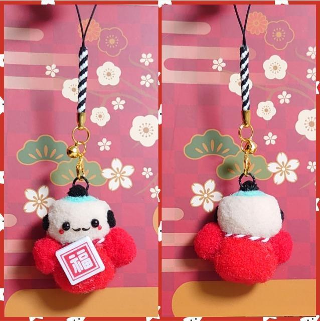 ハンドメイド♪ポンポンマスコット『縁起物根付ストラップ』凧さん < ペット/手芸/園芸  ハンドメイド♪ポンポンマスコット『縁起物根付ストラップ』凧さん < ペット/手芸/園芸の
