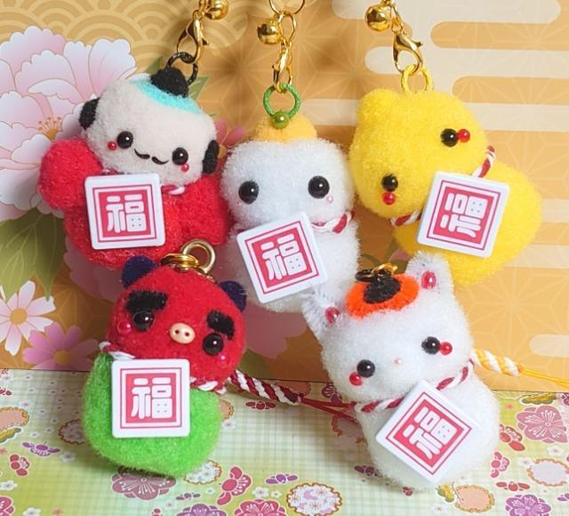 ハンドメイド♪ポンポンマスコット『縁起物根付ストラップ』凧さん < ペット/手芸/園芸  ハンドメイド♪ポンポンマスコット『縁起物根付ストラップ』凧さん < ペット/手芸/園芸の