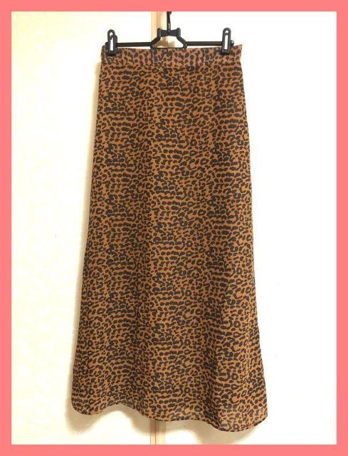 ☆WEGO☆超美品☆スタイルアップ♪ヒョウ柄シフォンフレアロングスカート☆ < ブランド  ☆WEGO☆超美品☆スタイルアップ♪ヒョウ柄シフォンフレアロングスカート☆  < ブランドの