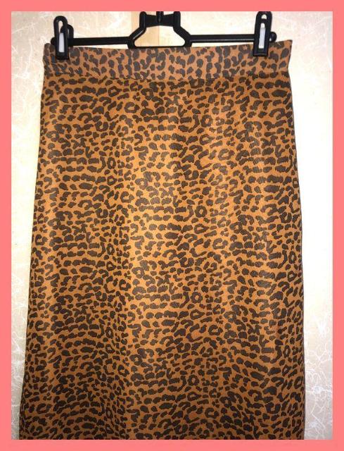 ☆WEGO☆超美品☆スタイルアップ♪ヒョウ柄シフォンフレアロングスカート☆ < ブランド  ☆WEGO☆超美品☆スタイルアップ♪ヒョウ柄シフォンフレアロングスカート☆ < ブランドの