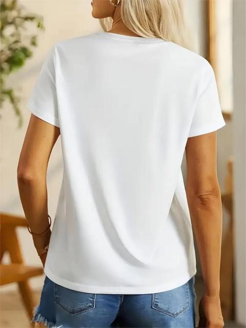 超お買い得890円★犬のグラフィックが描かれたファッションカジュアルなスポーツTシャツ、半袖 USAサイズS(日本サイズL相当) < 女性ファッション  超お買い得890円★犬のグラフィックが描かれたファッションカジュアルなスポーツTシャツ、半袖 USAサイズS(日本サイズL相当) < 女性ファッションの