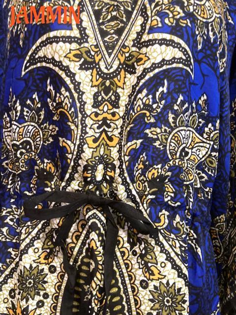 アジアンペーズリー柄ロングワンピ 青 エスニック ヒッピー アジアン < 女性ファッション アジアンペーズリー柄ロングワンピ 青 エスニック ヒッピー アジアン < 女性ファッションの