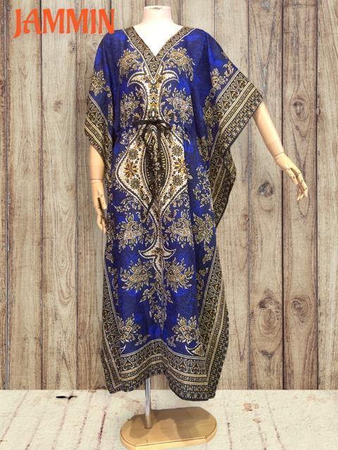 アジアンペーズリー柄ロングワンピ 青 エスニック ヒッピー アジアン < 女性ファッション アジアンペーズリー柄ロングワンピ 青 エスニック ヒッピー アジアン < 女性ファッションの