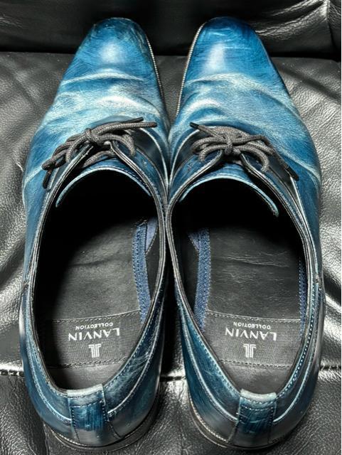 LANVIN ランバン 定価2.5万円程 レザー 革靴 ドレスシューズ 26.5cm カジュアル ビジネス 海外ブランド キレカジ < 男性ファッション LANVIN ランバン 定価2.5万円程 レザー 革靴 ドレスシューズ 26.5cm カジュアル ビジネス 海外ブランド キレカジ < 男性ファッションの