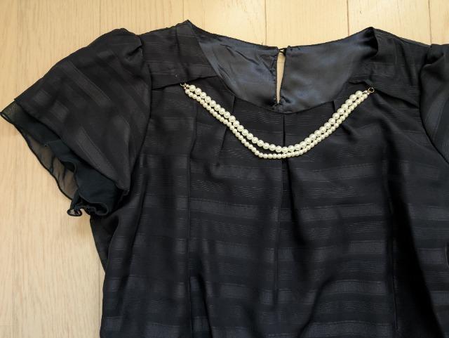 L★13号★ARTICLE★パール飾りつきワンピース★卒業式★結婚式★美品★送料無料 < 女性ファッション L★13号★ARTICLE★パール飾りつきワンピース★卒業式★結婚式★美品★送料無料 < 女性ファッションの