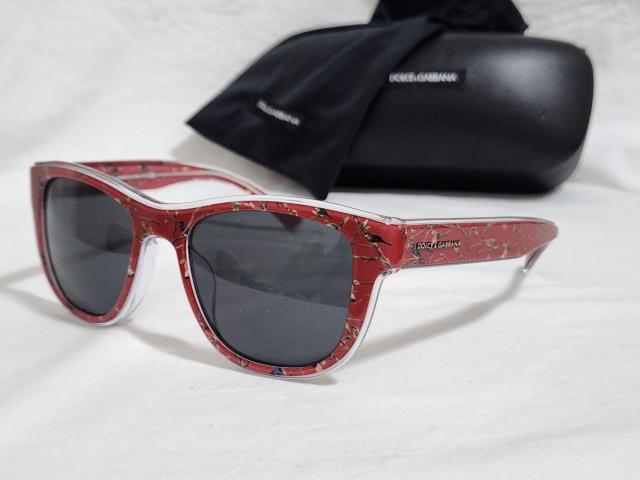 正規レア ルチェ&ガッバーナ D&G ロゴ ウェリントン ネイチャーアート mixカラーバイカラーサングラス 黒 赤 眼鏡 付属有 < ブランド  正規レア ルチェ&ガッバーナ D&G ロゴ ウェリントン ネイチャーアート mixカラーバイカラーサングラス 黒 赤 眼鏡 付属有 < ブランドの