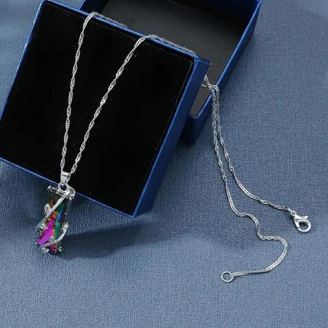 買わなきゃ損590円★カラフルなクリスタルブランチペンダントネックレスファインジュエリーギフト < 女性アクセサリー/時計  買わなきゃ損590円★カラフルなクリスタルブランチペンダントネックレスファインジュエリーギフト < 女性アクセサリー/時計の