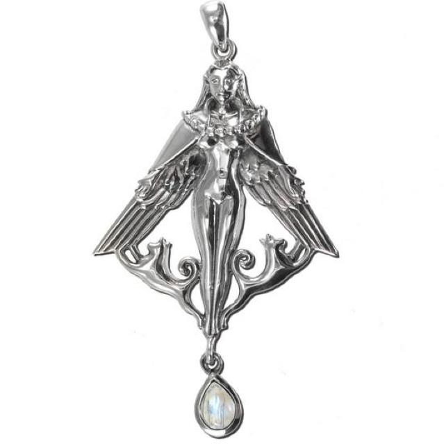 MM: Freya pendant with Rainbow Moonstone < 女性アクセサリー/時計  MM: Freya pendant with Rainbow Moonstone  < 女性アクセサリー/時計の