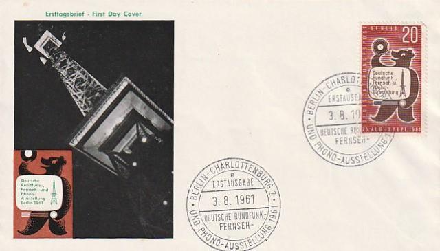 ドイツベルリン 初日カバー 1961.8.3発行 【f30】 < ホビー ドイツベルリン 初日カバー 1961.8.3発行 【f30】 < ホビーの