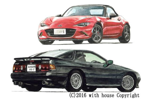 NC-320 RX-7/ロードスター限定版画サイン額装作家平右ヱ門 < 自動車/バイク NC-320 RX-7/ロードスター限定版画サイン額装作家平右ヱ門 < 自動車/バイク