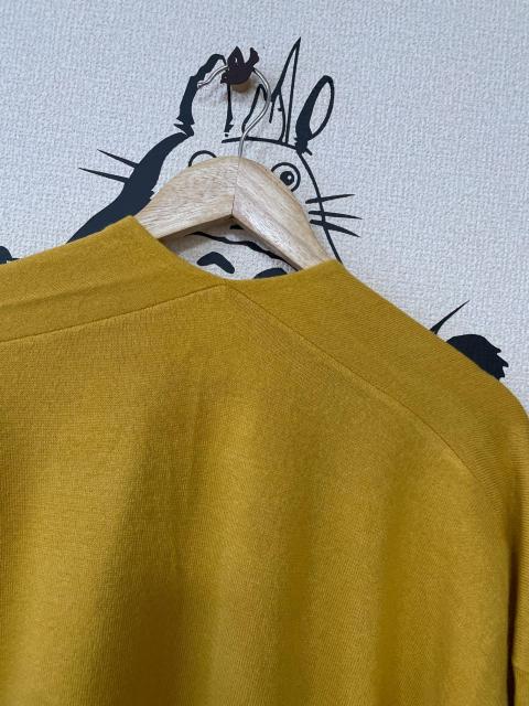 Pierrot マスタードイエロー ニットロングカーディガン ゆったりシルエット ポケット付 < 女性ファッション Pierrot マスタードイエロー ニットロングカーディガン ゆったりシルエット ポケット付 < 女性ファッションの