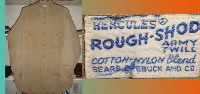 ビンテージ HERCULES ワーク シャツ マチ ARMY 50s レア < 男性ファッション  ビンテージ HERCULES ワーク シャツ マチ ARMY 50s レア  < 男性ファッションの