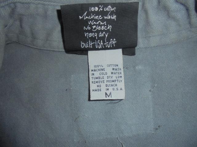 Tuff Stuffシャツ半袖無地綿100%ツイルUSA製灰Mビッグシルエット < 男性ファッション  Tuff Stuffシャツ半袖無地綿100%ツイルUSA製灰Mビッグシルエット < 男性ファッションの