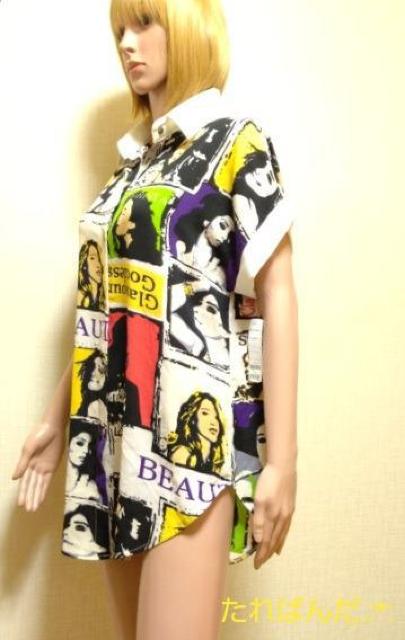 新品タグ付☆大きいF☆ICHIOKU☆さらA綺麗な美女POP柄のオーバーシャツT185☆3点で即落 < 女性ファッション  新品タグ付☆大きいF☆ICHIOKU☆さらA綺麗な美女POP柄のオーバーシャツT185☆3点で即落 < 女性ファッションの