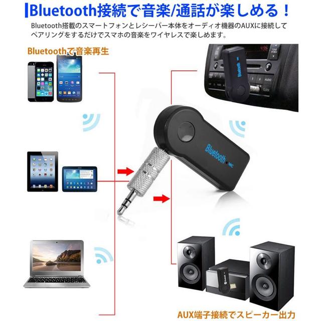 通話可能 オーディオ レシーバー Bluetooth ハンズフリー 3.5mm < 家電/AV  通話可能 オーディオ レシーバー Bluetooth ハンズフリー 3.5mm < 家電/AVの