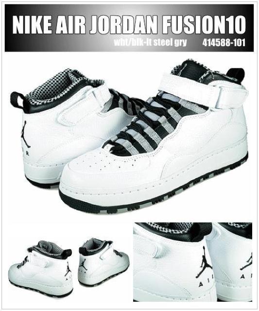 Vi@NIKE AIR JORDAN FUSION 10 (414588-101) GAW[_ t[W 10 US13   uh 