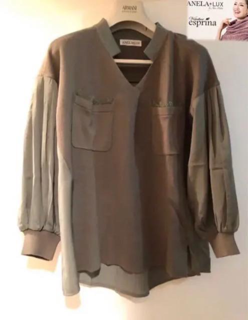 ★新品未使用品薄特価人気アイテム素敵プルオーバーストレッチアンミカ・アネラリュクスカーキ色上品高級重宝体型カバーMサイズ < 女性ファッション  ★新品未使用品薄特価人気アイテム素敵プルオーバーストレッチアンミカ・アネラリュクスカーキ色上品高級重宝体型カバーMサイズ < 女性ファッションの