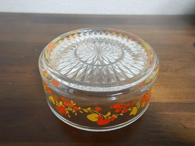 ◆ガラス 器 花柄 昭和レトロ 中古品 < インテリア/ライフ  ◆ガラス 器 花柄 昭和レトロ 中古品 < インテリア/ライフの
