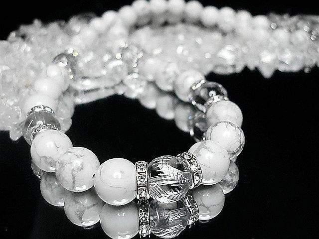 天然石昇龍手彫り銀箔水晶ホワイトターコイズ12ミリネックレス < 男性アクセサリー/時計  天然石昇龍手彫り銀箔水晶ホワイトターコイズ12ミリネックレス < 男性アクセサリー/時計の