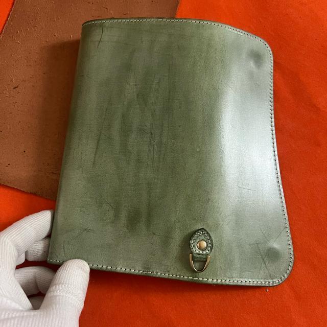 緑 グリーン系 長財布 本革 ブライドルレザー メンズ ヌメ革 ロングウォレット レザー  牛革 < 男性ファッション  緑 グリーン系 長財布 本革 ブライドルレザー メンズ ヌメ革 ロングウォレット レザー  牛革 < 男性ファッションの